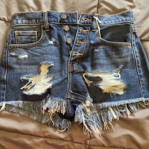 Distressed Cello Denim Shorts. Size Small. New.